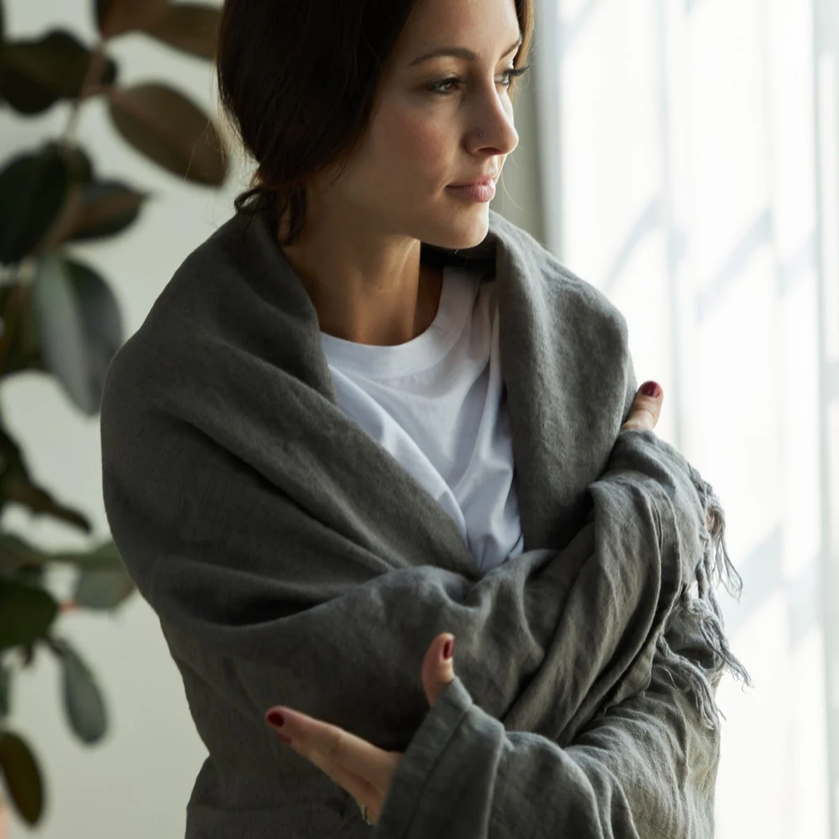 Linen Throw Blankets thumbnail 2