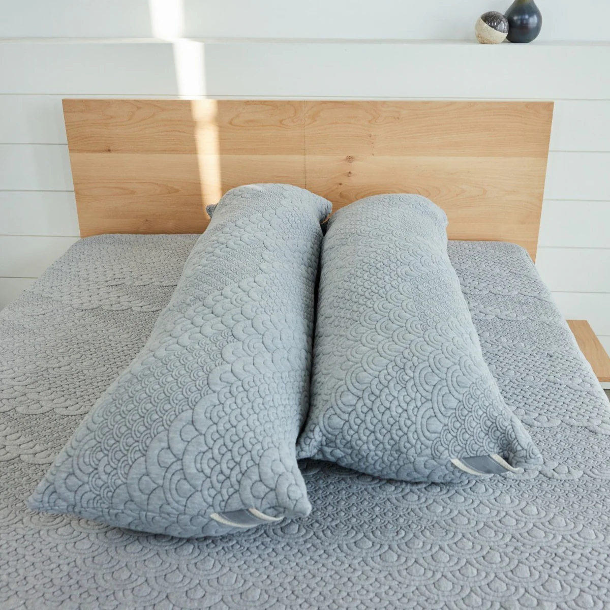 Crystal Cove Charcoal Body Pillow thumbnail 2